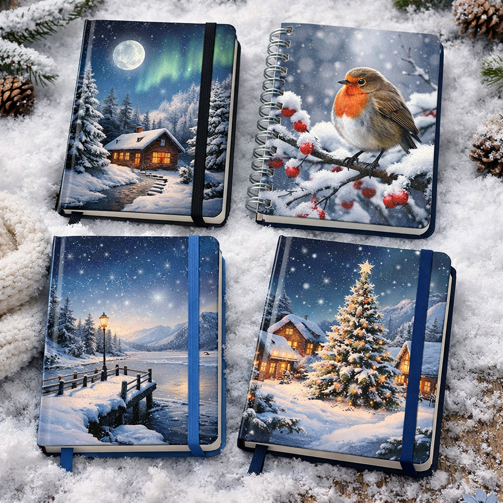 CUADERNOS CON PORTADAS EN NATURELEZA EN PASTA DURA